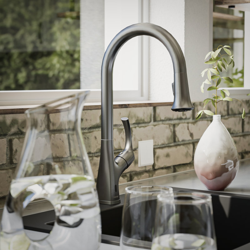 Karran Chantilly Pull Down Touchless Kitchen Faucet, Satin Black