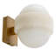 Wall Lamp Icarus Antique Brass Finish Alabaster