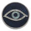 Evil Eye Pewter Round Coaster