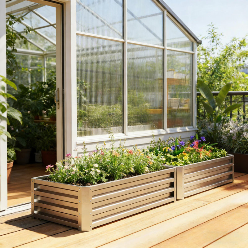 Durable Raised Garden Bed, Planter Box For Easy Gardening, For Growing Flowers And Vegetables In Small Spaces., 2