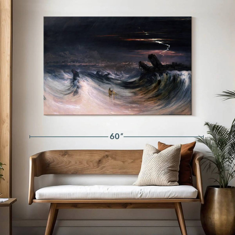 Destruction Of Tyre, 34" H x 51" W