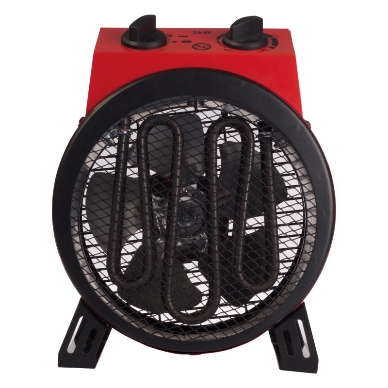 Igenix 3000W Industrial Fan Heater Red