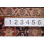 Tapis antique à teinture végétale orange 5 x 8
