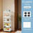 Five-tier Plastic Roller Multi-functional Cart, Mobile Storage Rack