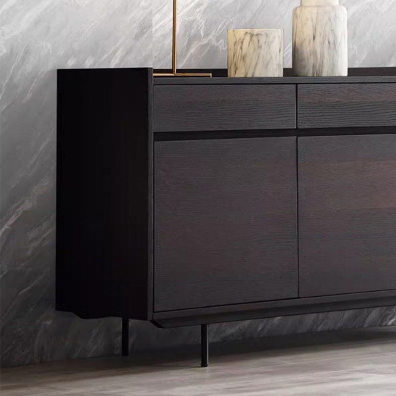 Buffet de rangement italien minimaliste, H 33,46 po x l 57,09 po x P 16,54 po