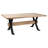 Hanoi Dining Table, 90 Inch Reclaimed White Pine Wood, Cross Base