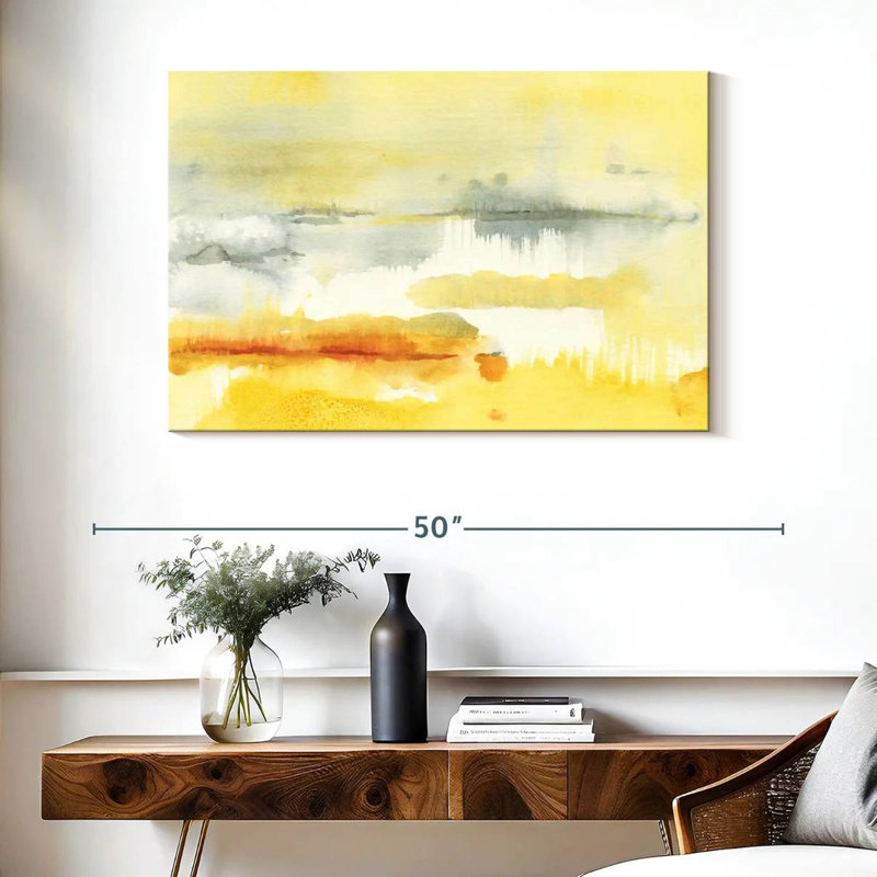 Saffron, 26" H x 39" W