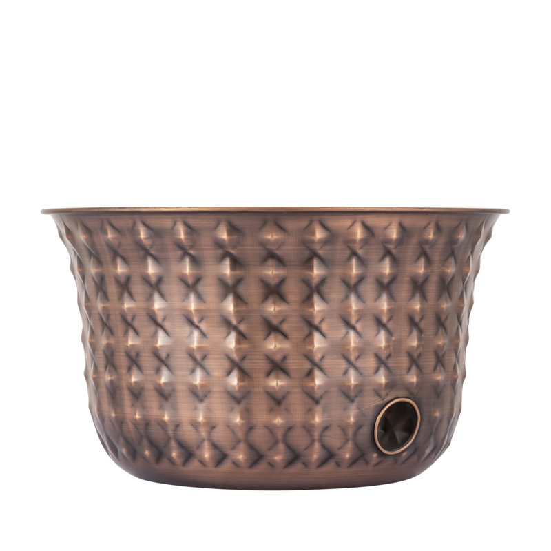 Pot de tuyau martelé