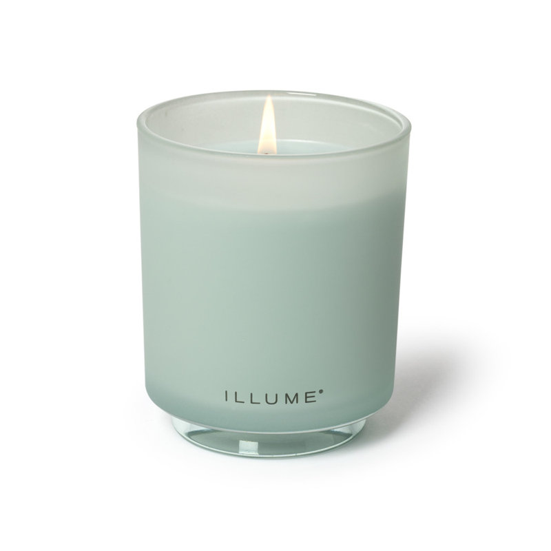 Fresh Sea Salt Scented Soy Candle in Frosted Glass