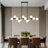 12 - Light Dimmable Bubble Glass Sputnik Modern Linear Chandelier-407765947-415289534