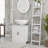 Bathroom Sink Cabinet, Pedestal Sink Cabinet with Adjustable Shelf