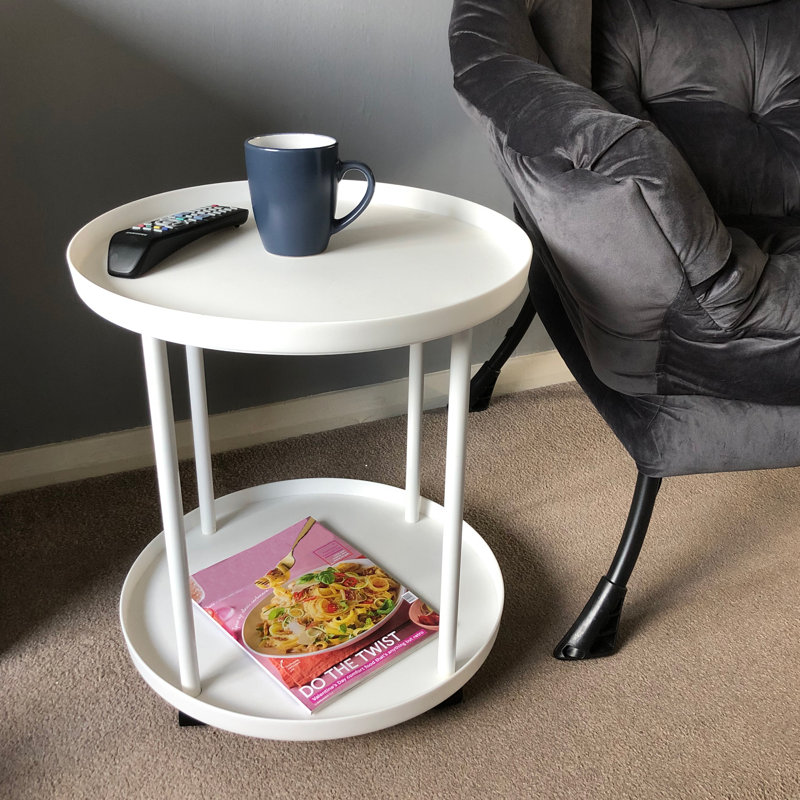 Leila Tray Top Wheel End Table