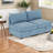 Compact Modern Sofas, Chenille Antique Blue With Storage For Versatile Living Spaces