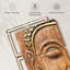 Bouddha en bois sculpté 3 pièces-92829578