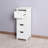 White Bathroom Storage Cabinet, Freestanding Cabinet With Drawers