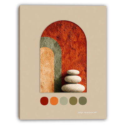 «Stone Balance», art mural sur toile tendue