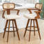 Swivel Upholstered Counter Stool-834109320-834109315