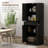 71" Kitchen Pantry Cabinet With Drawer And Adjustable Shelf, Freestanding Tall Storage Cabinet With 2 Double Door Cupboards, Distressed Black
