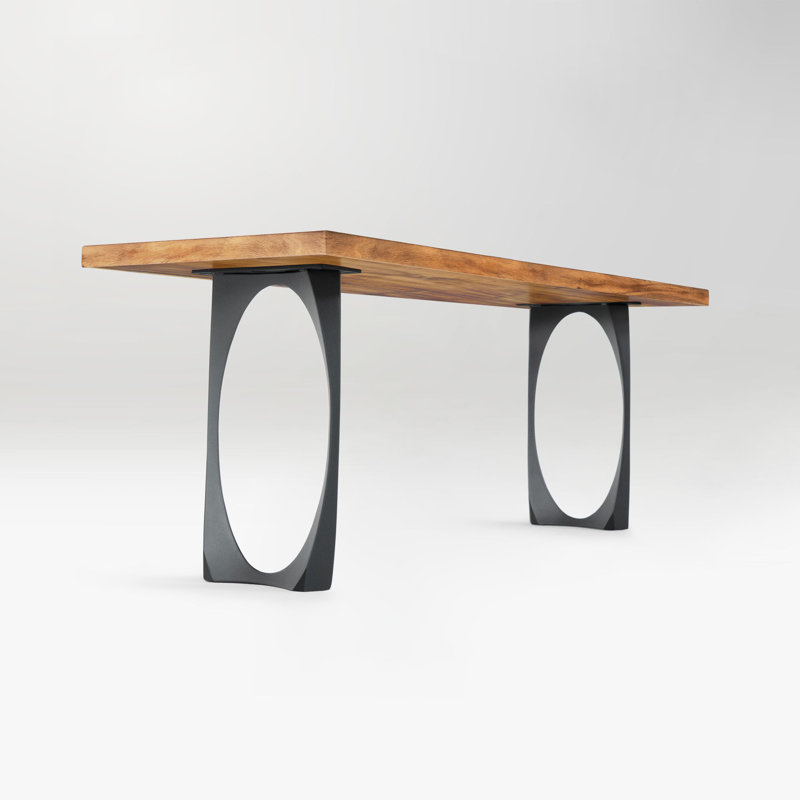  Pieds de banc en métal Oria H 16,5 po, ensemble de 2