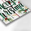 Art de Noël typographique de Noël, art mural en métal blanc-1940126559
