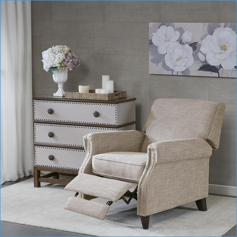 Fauteuils inclinables, Fauteuil inclinable Julian Classic - Structure en bois massif | Sable | Polyester acrylique