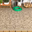 Tapis d'intérieur / extérieur beige / brun tissé texturé Hagerman-320427451