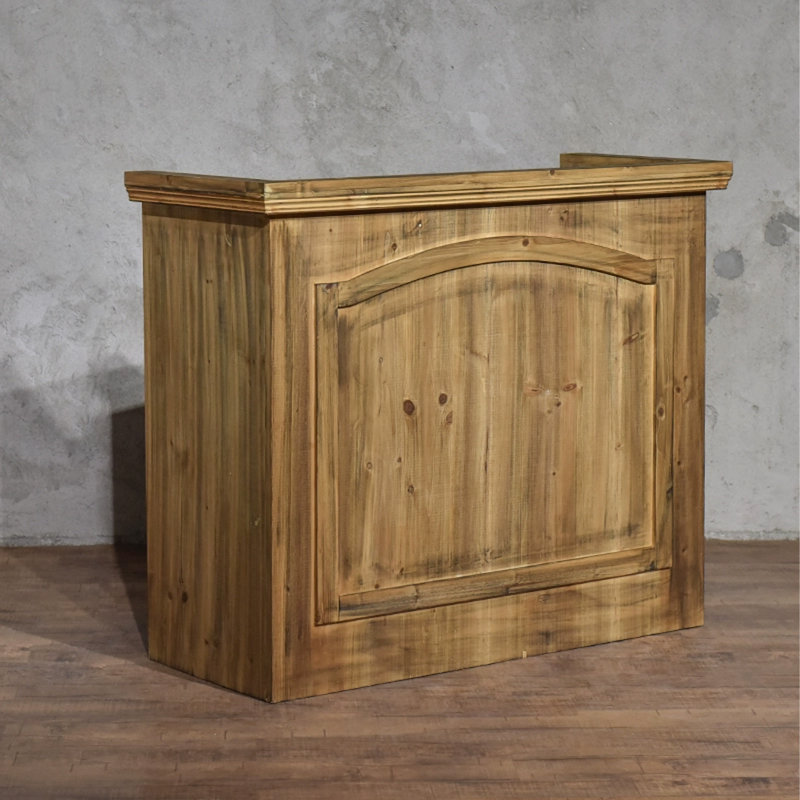 47.24" Brown Standard Solid Reception Desk