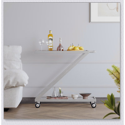 Stylish and Functional Bar Cart with Sturdy Construction for Entertaining and Display
