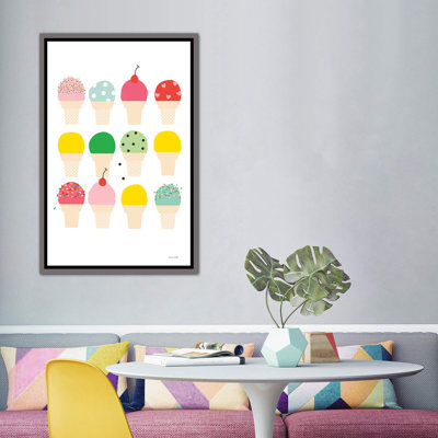 «Ice Cream Fun» par Ann Kelle - impression d'art graphique
