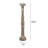Traditional Carved Albizia Wood Floor Candle Holder