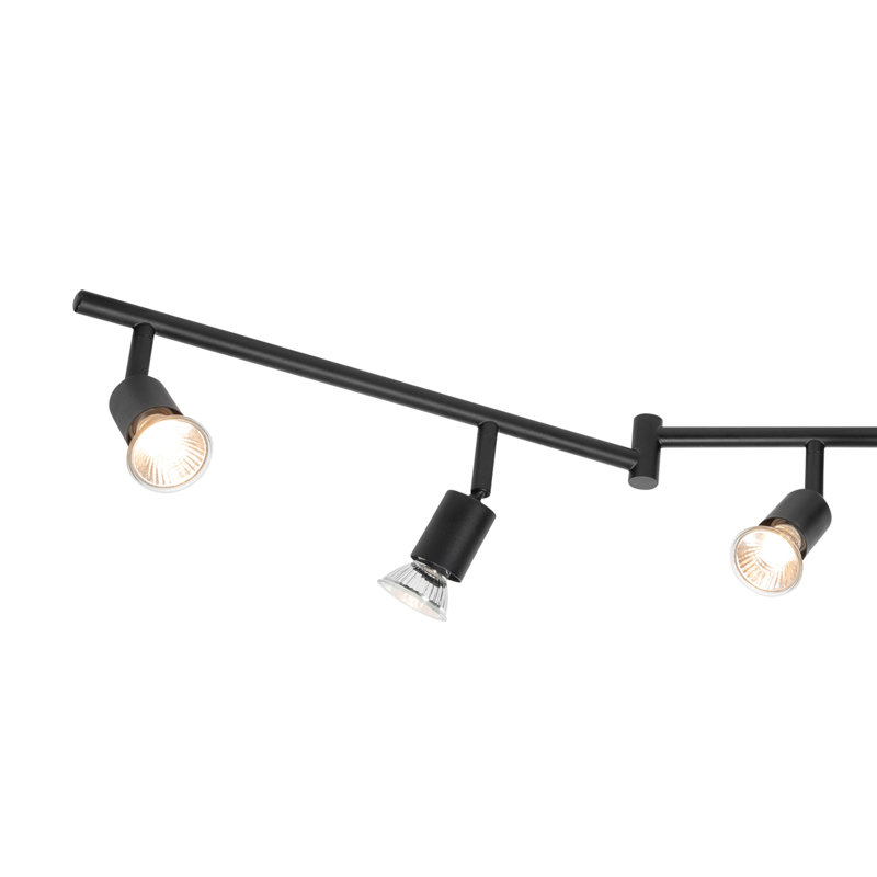 Payton Matte Black Foldable 6-Light Track Lighting Kit