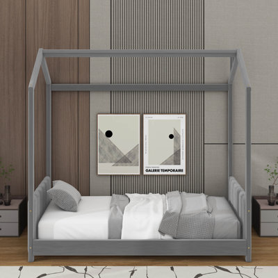 Velvet House Bed Wood Bed