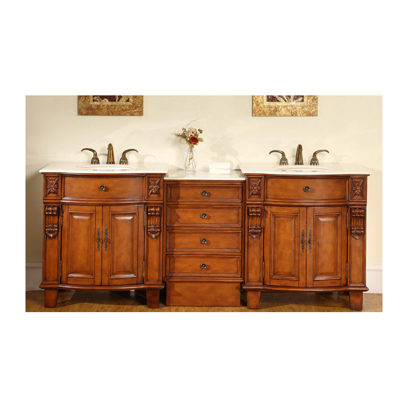 Ensemble de meuble-lavabo double 84 po Toledo