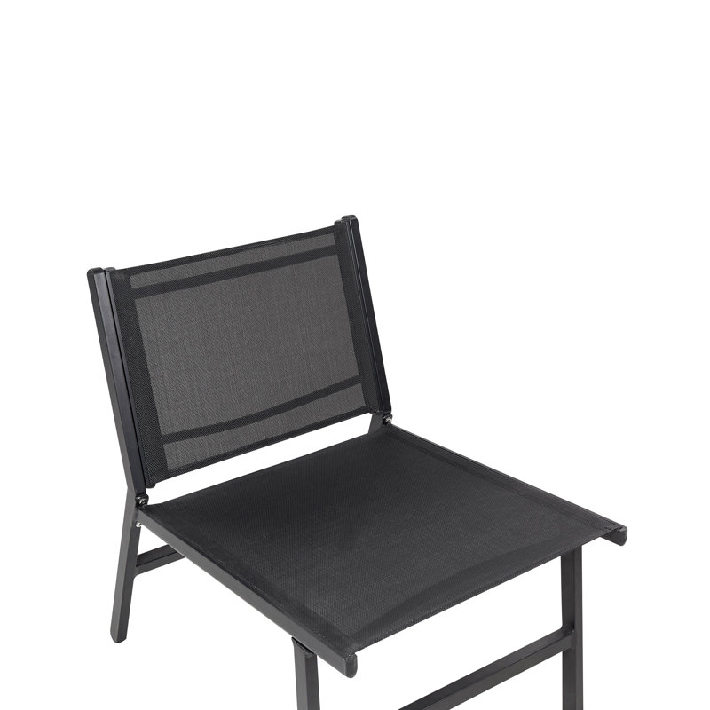 Caleiah Outdoor Armless Lounge Chair with Ottoman
