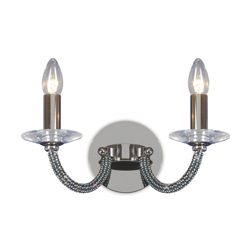 Gelnett Candle Wall Light, Black