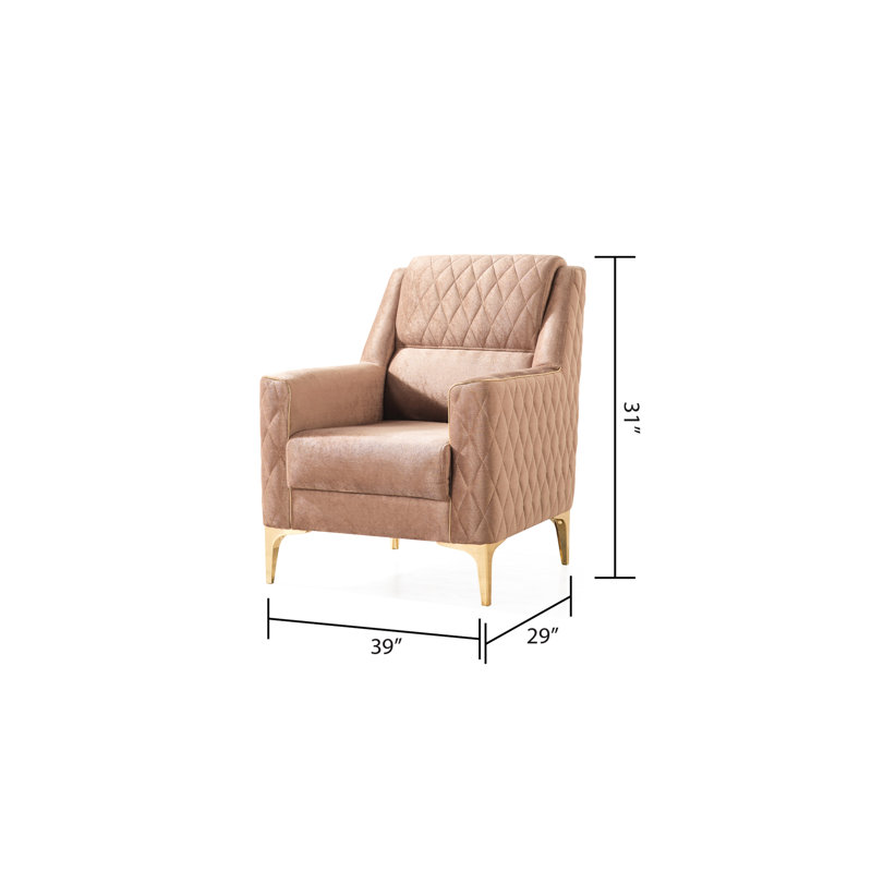 Chaise moderne de style cuivre, confort de fabrication élégant offrant une expérience relaxante