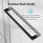 6872 Inches *76 Inches  Frameless Double Sliding Softclose Shower Door, 3/8 Inches (10Mm) Thick SGCC Tempered Glass Door,  Matte Black-124947402