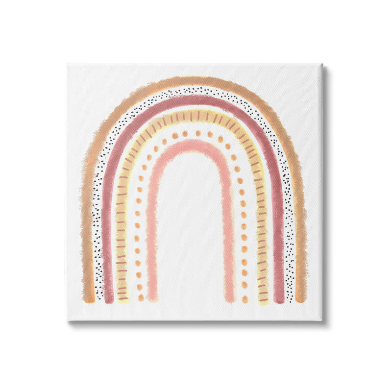 Art arc-en-ciel, H 24 po x l 24 po x P 1,5 po, Toile tendue