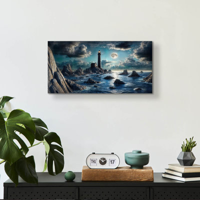 «Dangerous Shores» par Rey Klimt, art mural en verre acrylique, 24 po x 12 po