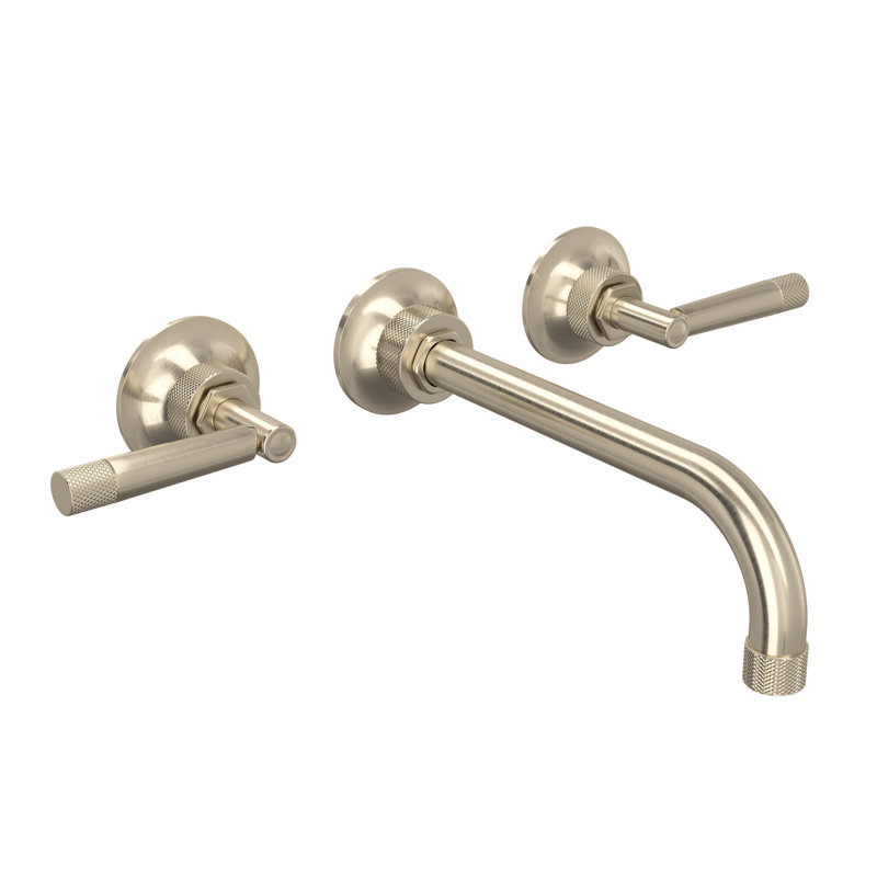 Graceline Wall Mount Tub Filler Trim, Satin Nickel