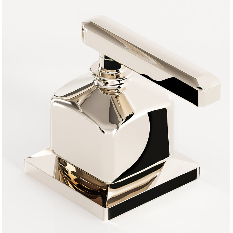 Apothecary Widespread Lavatory Faucet with Drain Assembly, Lever, Polished Nickel