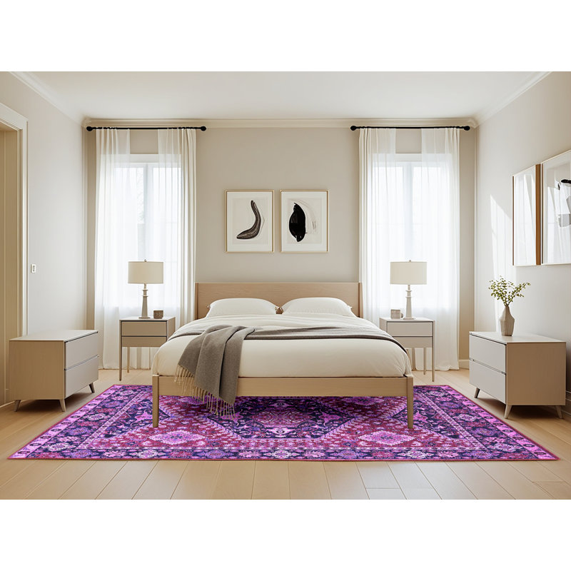 Oriental Indoor Rug, Rectangle 5' x 8'