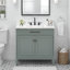 Madison 36" Single Bathroom Vanity with Carrara Marble Top-1889963533-1948421053