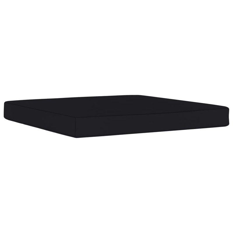 Outdoor Seat Cushion, Black, 2.4" H x 23.4" W x 23.4" D