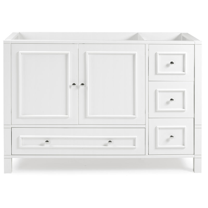 Williamsburg 48" White Pine Vanity Cabinet with Soft Close Drawers
