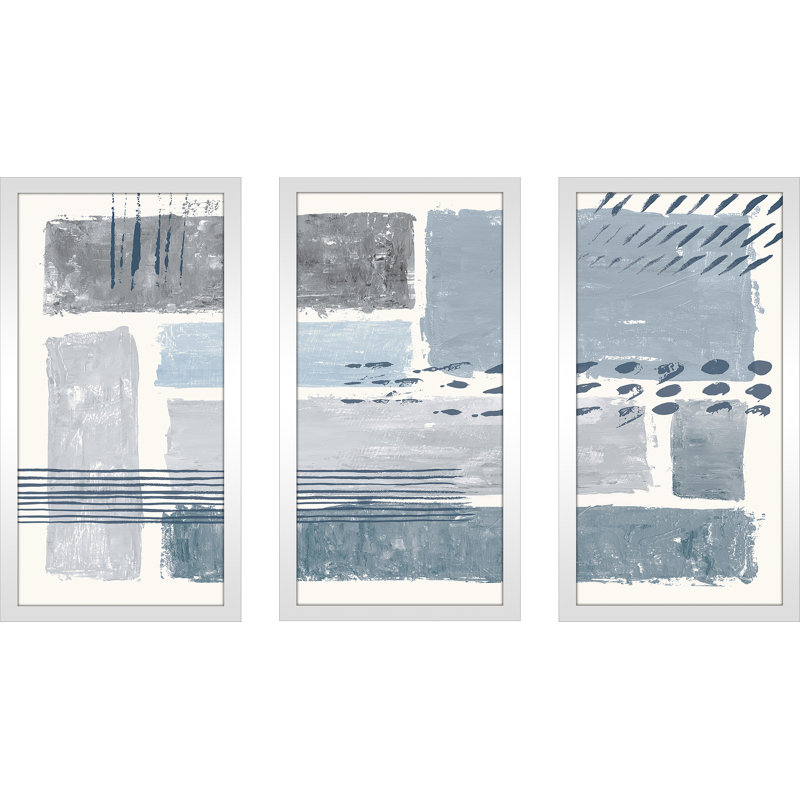 Entre les lignes III - impression de cadre photo 3 pièces sur plastique / acrylique, H 25,5 po x l 40,5 po x P 1 po