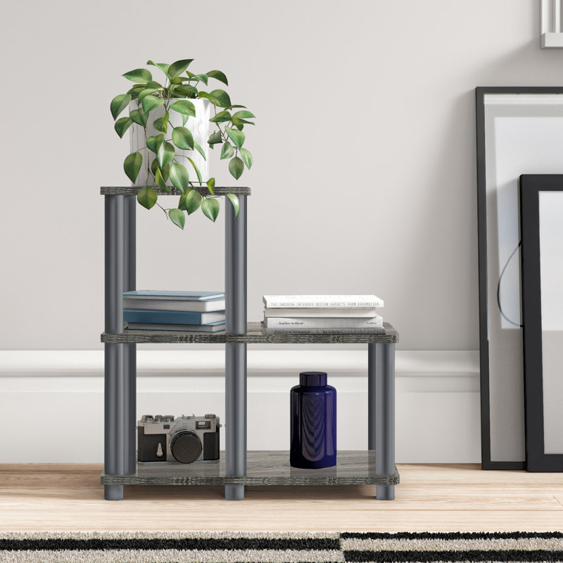 Asid Step Bookcase, French Oak/Gray