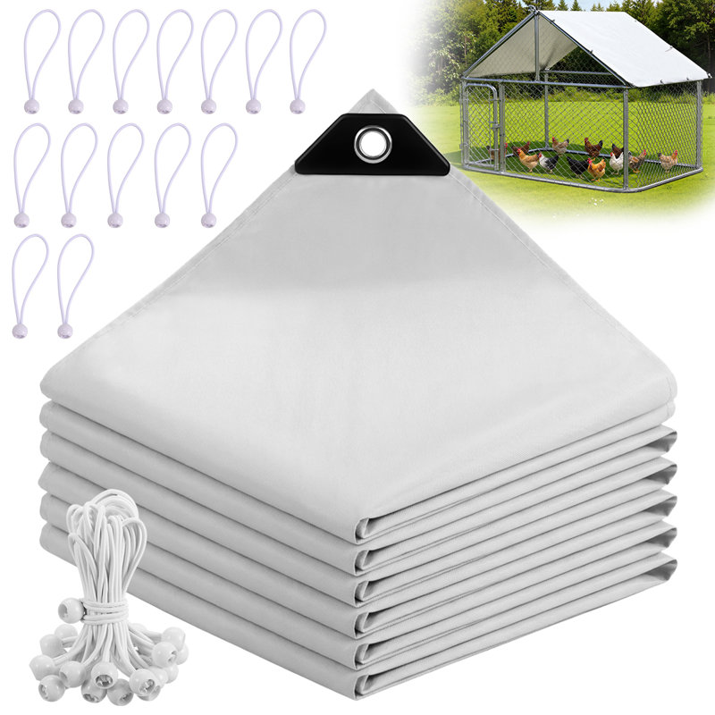 Housse de poulailler imperméable 1 pièce 11,7 x 6,7 pi, L 11,7 pi x P 6,7 pi