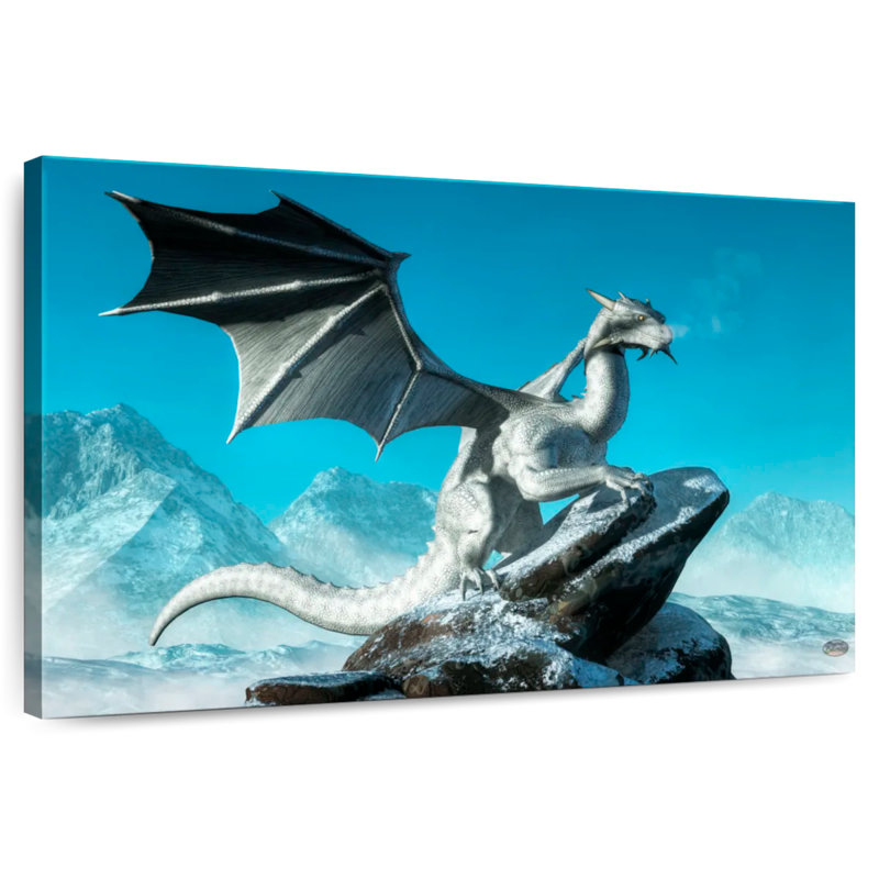 Kelan Winter Dragon, 26" H x 39" W