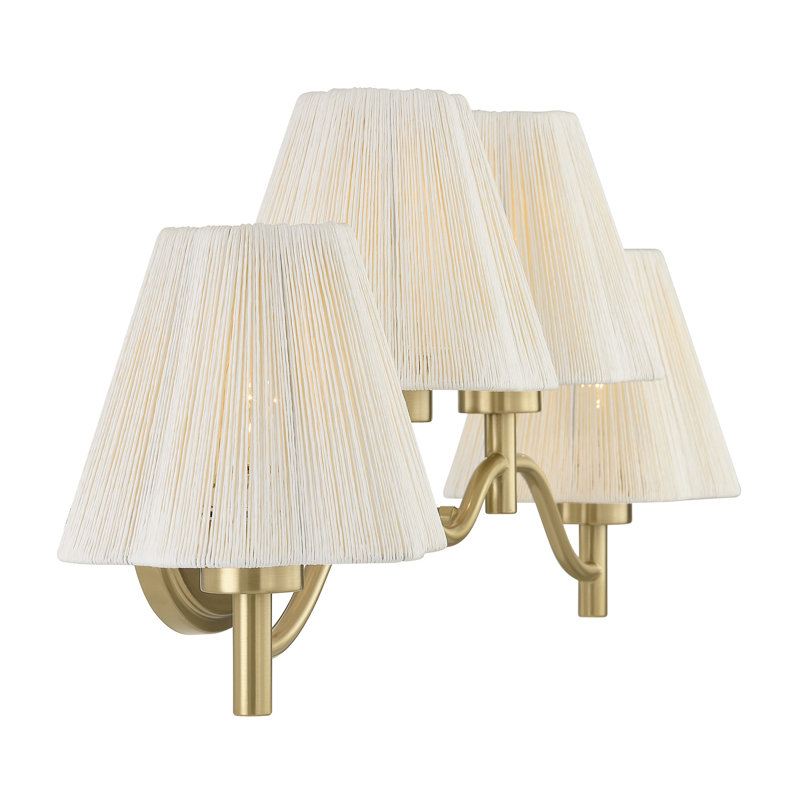 Rosa 2-Light Bathroom Vanity Light in Noble Brass by Breegan Jane, 4